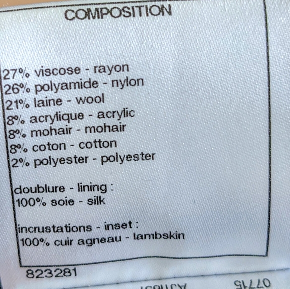 Chanel Skirt Black+Gold Fantasy Tweed Lambskin Trimmed Logo Side + Pocket Zipper - Picture 14 of 16